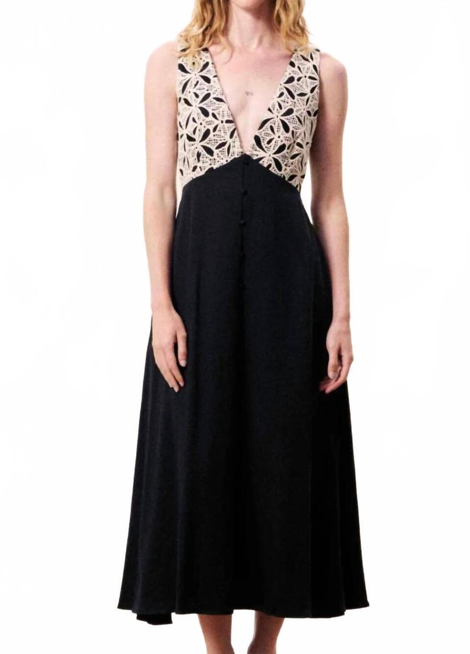 NEW FRNCH balandra dress in noir
